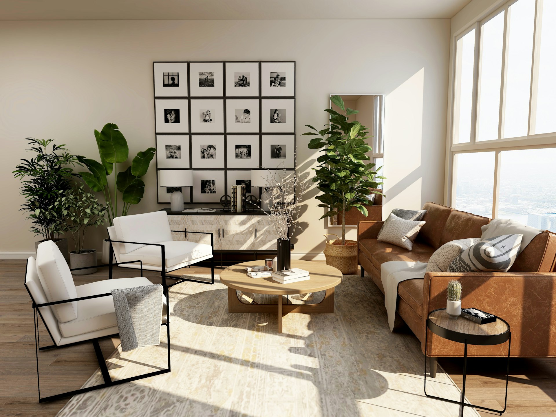 Warm inviting Connecticut home interior